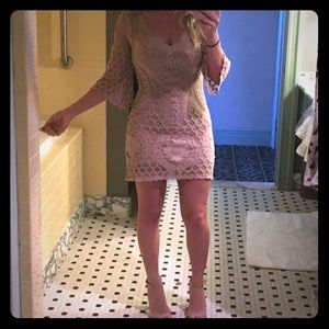 NEW DVF Mauve Lace Dress